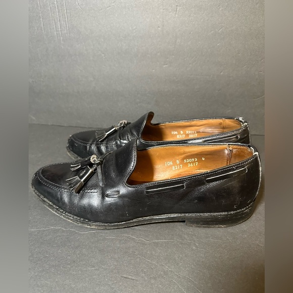 Allen Edmonds Mens Grayson Black tassel Loafers Sz 9.5 - Picture 13 of 15